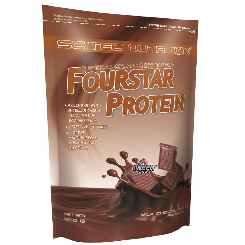 Scitec Fourstar Protein 500g siero del latte caseina e Uovo Blend Proteico