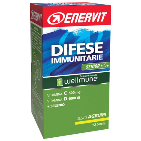 ENERVIT DIFESE IMMUNITARIE SENIOR 60+ 12 BUSTE GUSTO AGRUMI