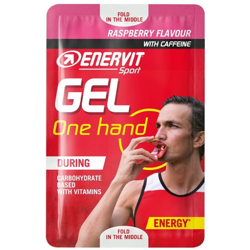 Enervit GEL One Hand 1 easysnap da 12,5 ml Lampone CON CAFFEINA