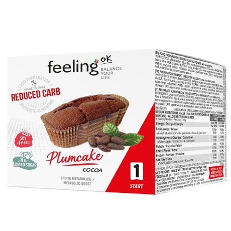 FEELING OK PLUMCAKE CACAO START 30 PEZZI DA 45 GRAMMI