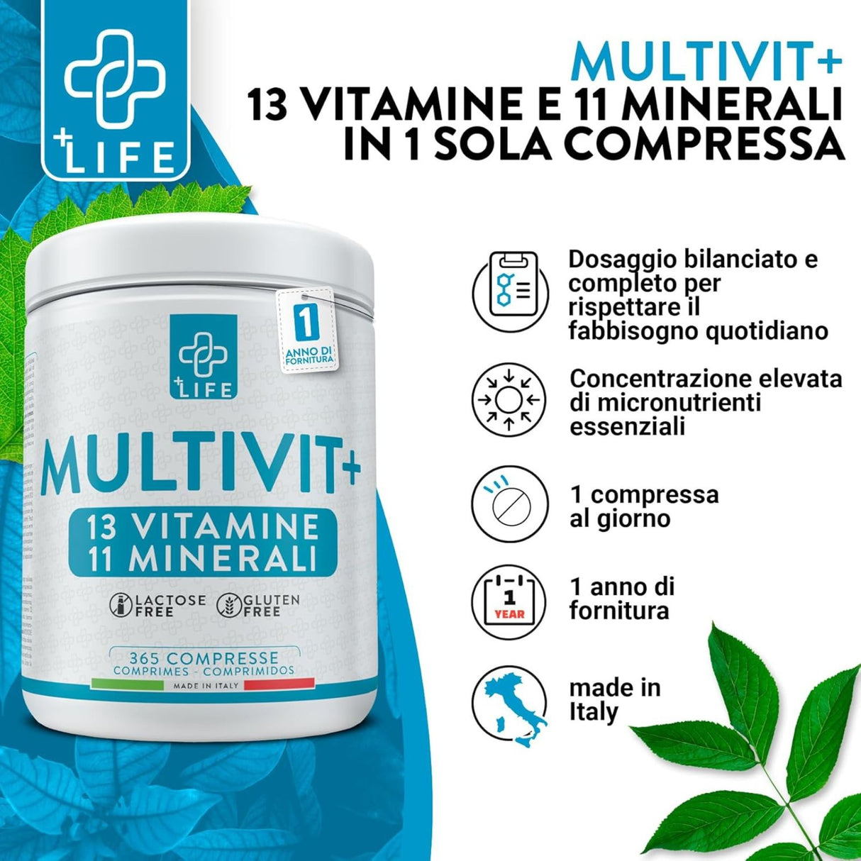 +Life Multivit+ 365 Compresse