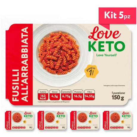 Love Keto Fusilli Proteici All'Arrabbiata 150 Grammi
