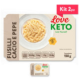 Love Keto Fusilli Proteici Cacio E Pepe 150 Grammi