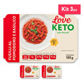 Love Keto Fusilli Proteici Pomodoro E Basilico 150 Grammi