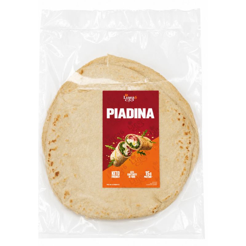 Linea 6 Piadina Reduced Carb 3 Piadine Da 100 Grammi