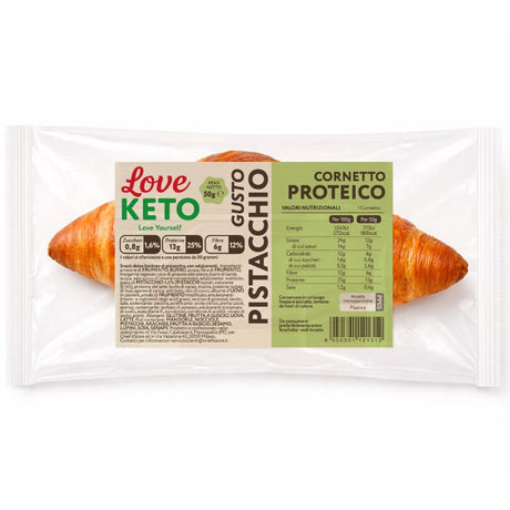 Love Keto Cornetto Croissant Ripieno Al Pistacchio 50 Grammi