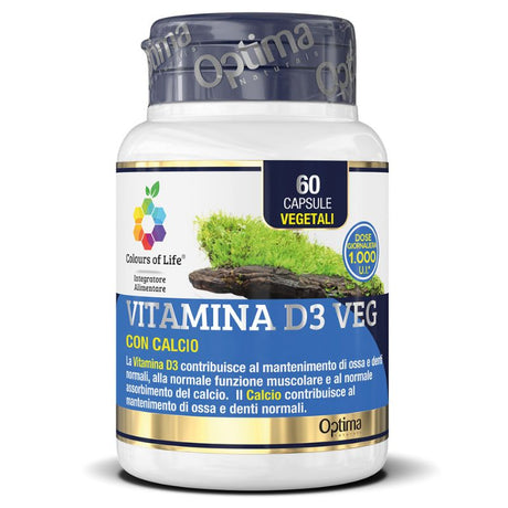 Optima Colours of Life Vitamina D3 Veg 60 Capsule