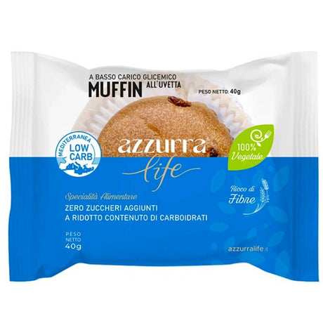 Azzurra Life Muffin Con Uvetta 40 Grammi