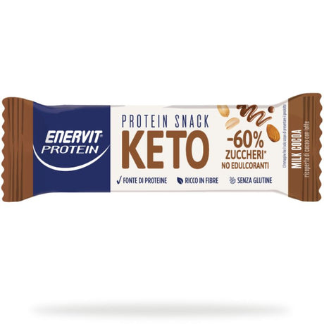 Enervit Protein Snack Keto 1 Barretta Da 35 Grammi Gusto Cioccolato Al Latte