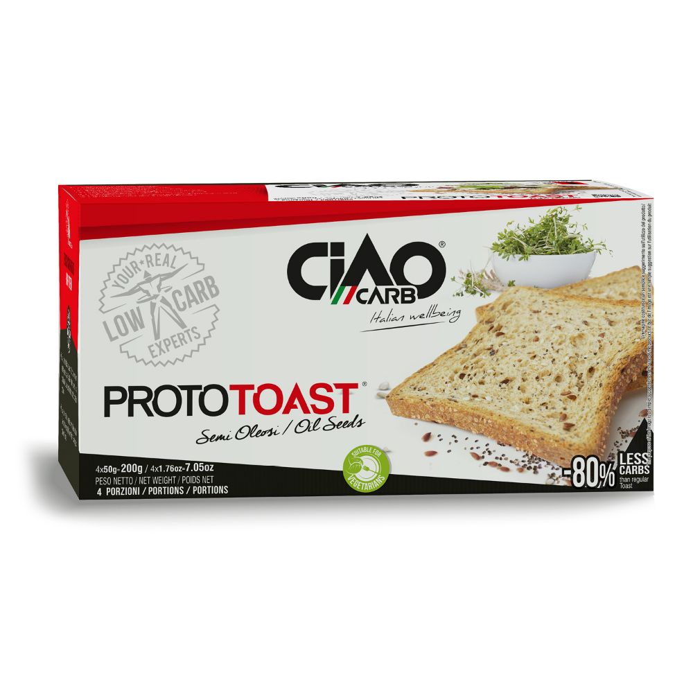 Ciaocarb Stage 1 Prototoast Con Semi Oleosi 4 Confezioni Da 50 Grammi