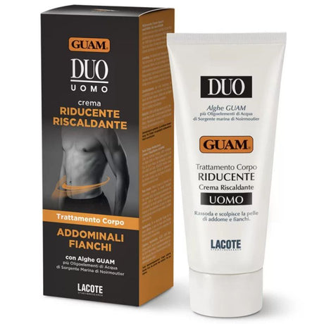 Guam Duo Crema Uomo Riducente Riscaldante Addominali Fianchi 200 Ml