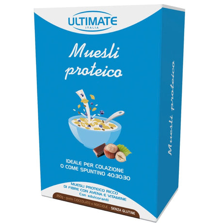 Ultimate Italia Muesli Proteico 250 Grammi Gusto Cioccolato e Nocciola