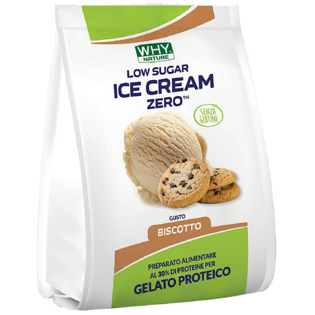 WHY NATURE LOW SUGAR ICE CREAM ZERO BISCOTTO 200 GRAMMI