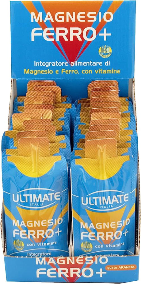 Ultimate Italia Magnesio Ferro+ 24 Flaconi Da 30 Ml Gusto Arancia