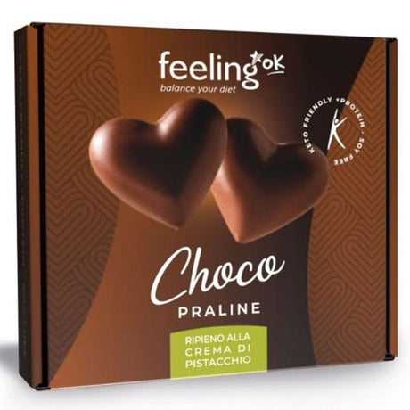 Feeling Ok Choco Praline Ripiene Al Pistacchio 9x10 Grammi