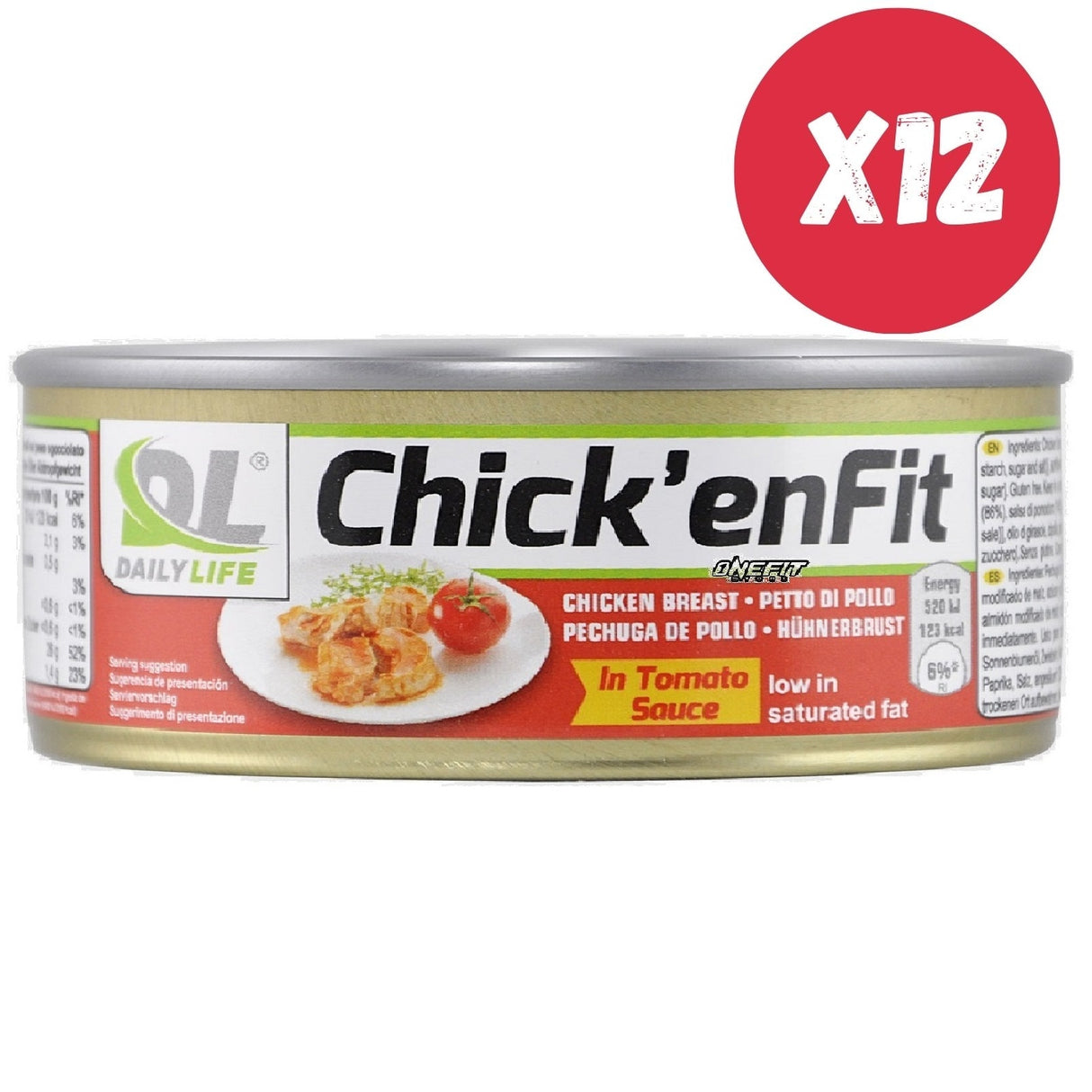 DAILY LIFE CHICK'ENFIT 12 CONFEZIONI DA 155 GRAMMI GUSTO POMODORO