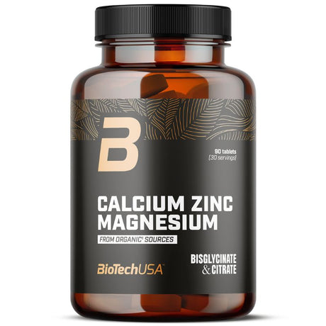 Biotech Usa Calcium Zinc Magnesium From Organic Sources 90 Compresse