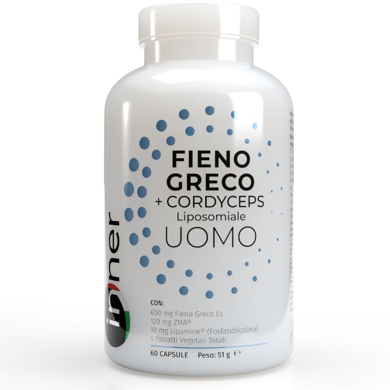 Inner Fieno Greco + Cordyceps Liposomiale Uomo 60 Capsule