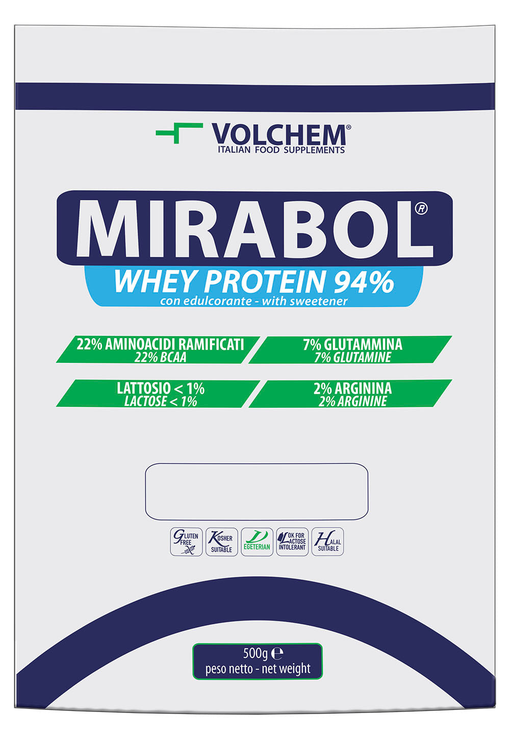 Volchem Mirabol Whey Protein 94% Da 500 Grammi