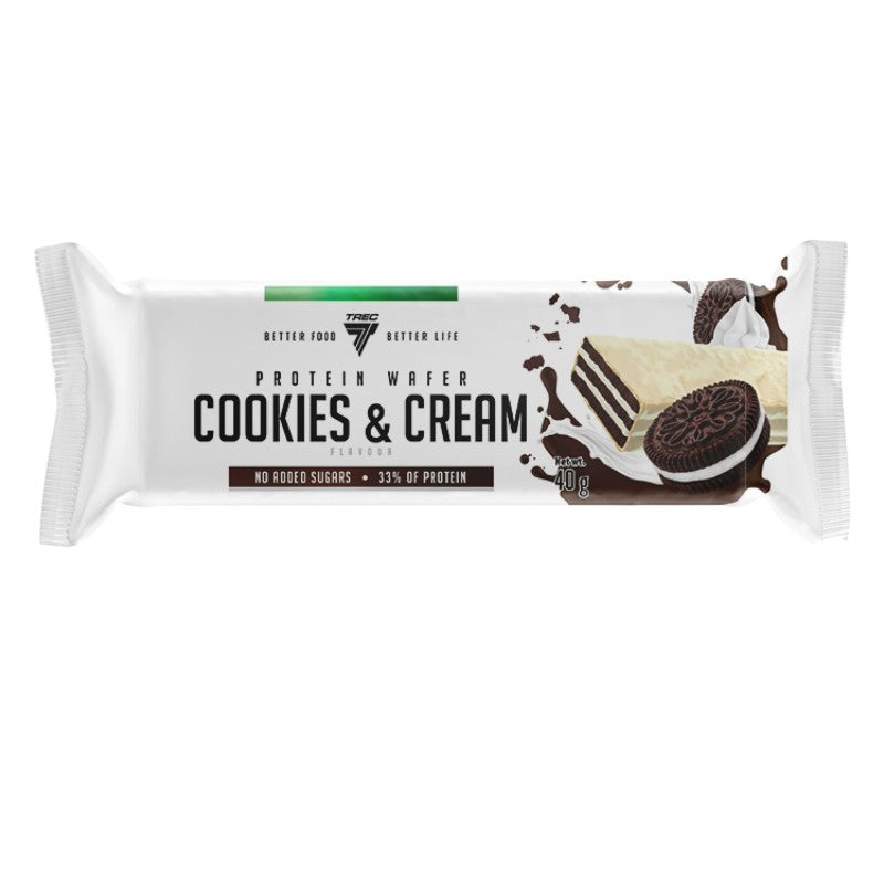 Trec Nutrition Protein Wafer 1 Wafer Da 40 Grammi Gusto Cookies & Cream