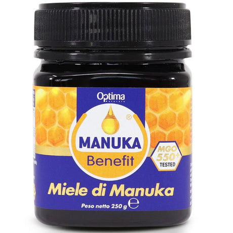 Optima Miele di Manuka Mgo 550+ Da 250 Grammi