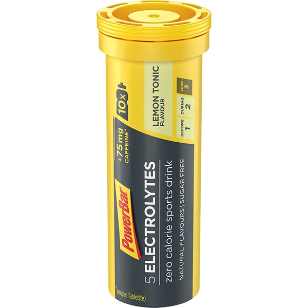 PowerBar 5 Electrolytes Gusto Lemon Tonic + Caffeina 75 Mg