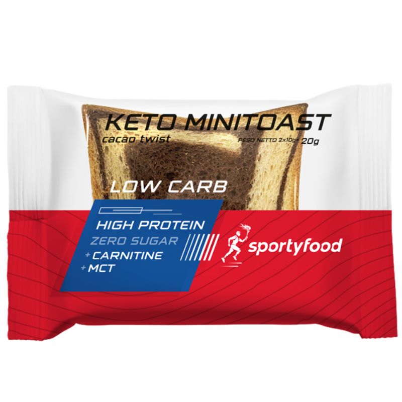 Sportyfood Keto Mini Toast Cacao Twist 20 Grammi