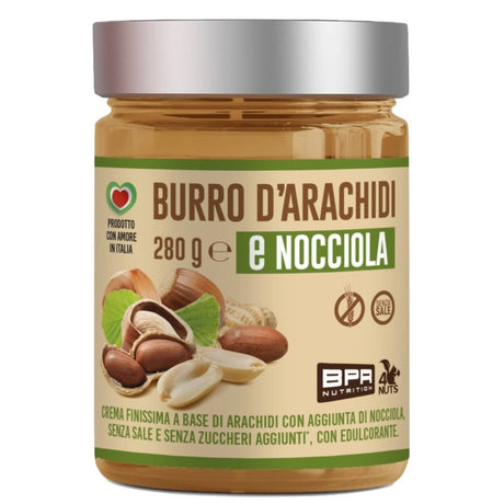 BPR NUTRITION BURRO D'ARACHIDI E NOCCIOLA 280 GRAMMI