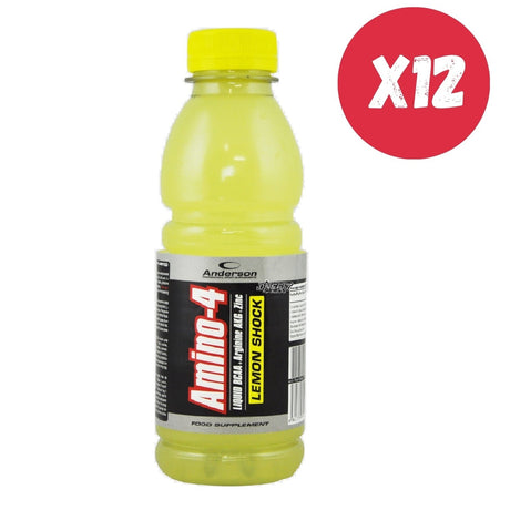 ANDERSON RESEARCH AMINO-4 LIQUID BCAA 12 BOTTIGLIE DA 500 ML LIMONE