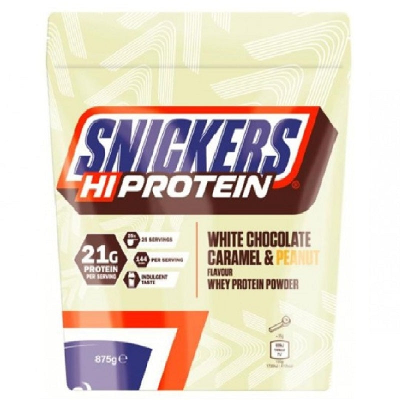 SNICKERS HI-PROTEIN CIOCCOLATO BIANCO CARAMELLO E ARACHIDI 875g