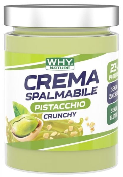 WHY NATURE CREMA SPALMABILE PISTACCHIO CRUNCHY DA 300 GRAMMI