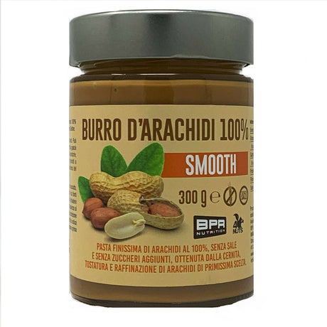 BPR NUTRITION BURRO D'ARACHIDI 100% SMOOTH 300 GRAMMI