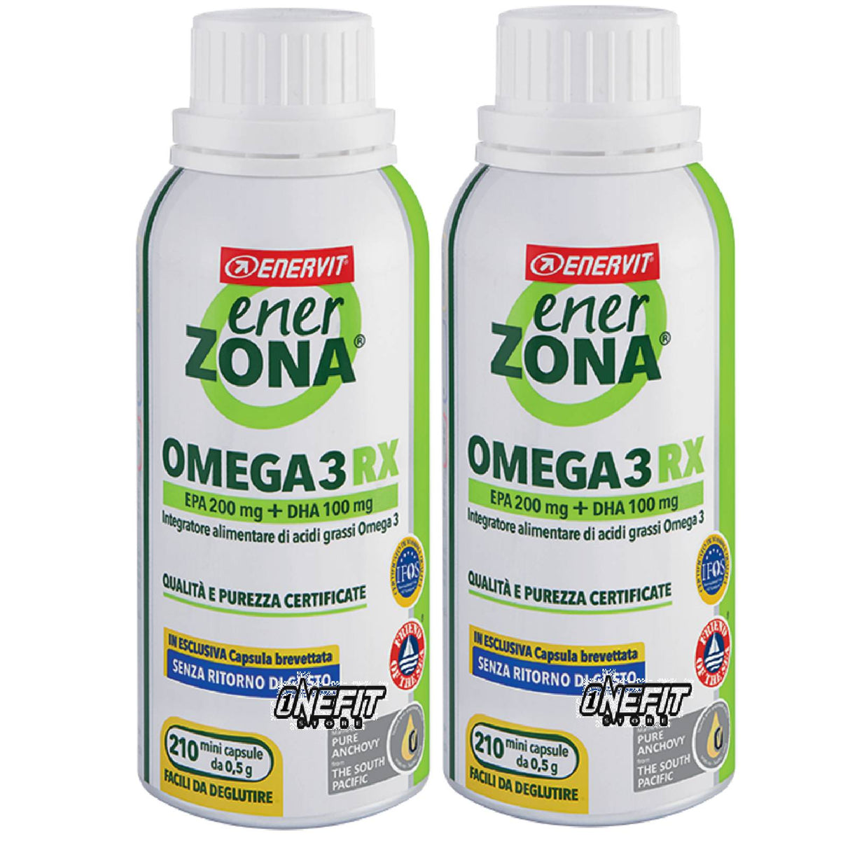 ENERZONA OMEGA 3 RX 2 CONFEZIONI DA 180 CAPSULE DA 0,5 GRAMMI