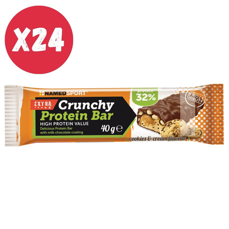 NAMED SPORT CRUNCHY PROTEIN BAR 24 BARRETTE DA 40 GRAMMI