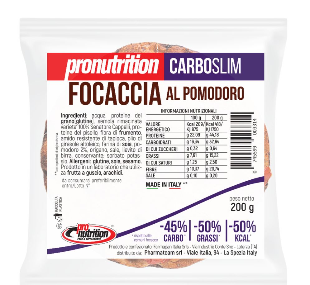 Pronutrition Focaccia Al Pomodoro 200 Grammi