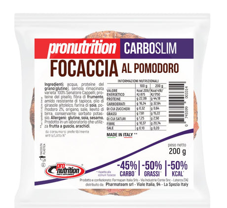 Pronutrition Focaccia Al Pomodoro 200 Grammi