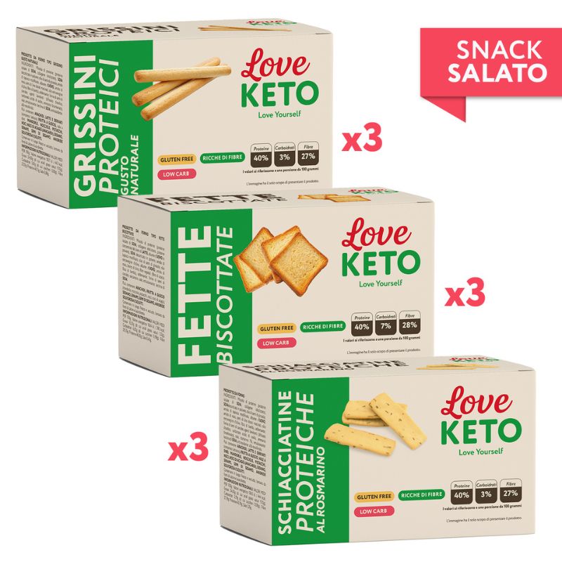 Love Keto Kit Snack Salato x3