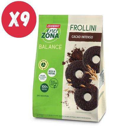 ENERZONA FROLLINI 40-30-30 - 9 CONFEZIONI DA 250 GRAMMI GUSTO CACAO INTENSO