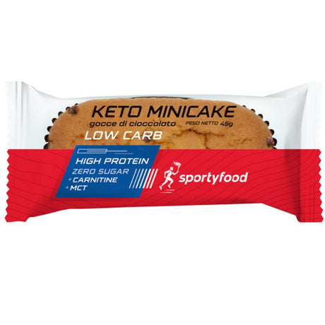 Sportyfood Keto Mini Cake Con Gocce Di Cioccolato 45 Grammi