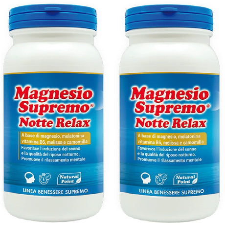 2 X NATURAL POINT MAGNESIO SUPREMO NOTTE RELAX 150 GRAMMI