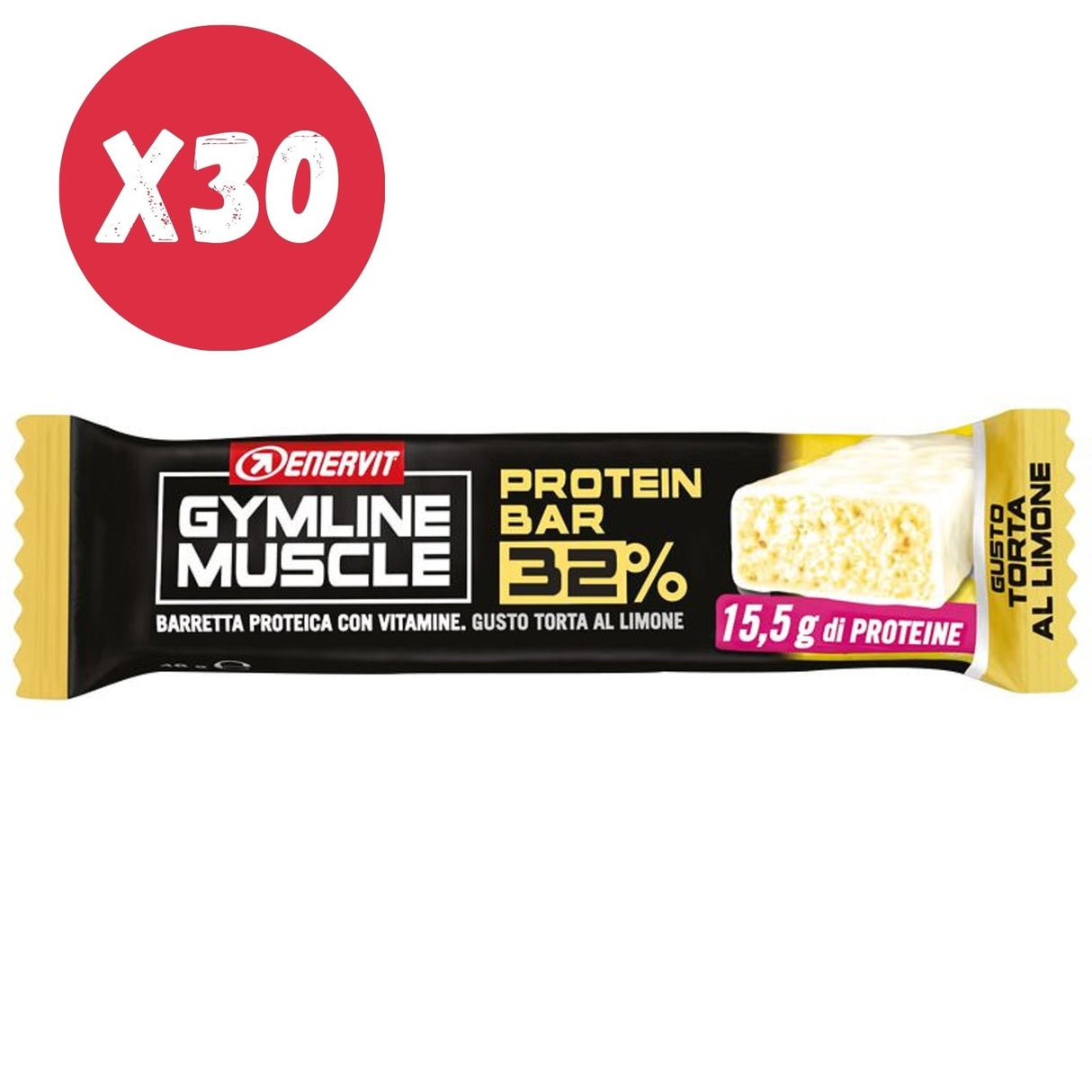 ENERVIT GYMLINE MUSCLE PROTEIN BAR 32% 30 BARRETTE DA 48 GRAMMI