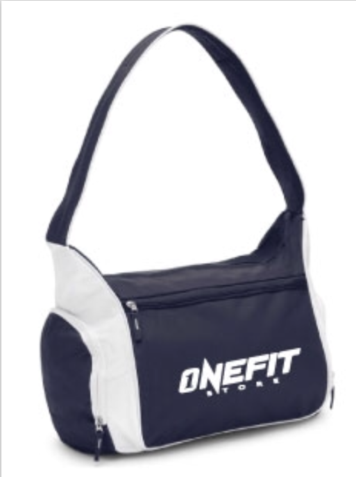 ONEFITSTORE BORSONE BLU E BIANCO DA PALESTRA