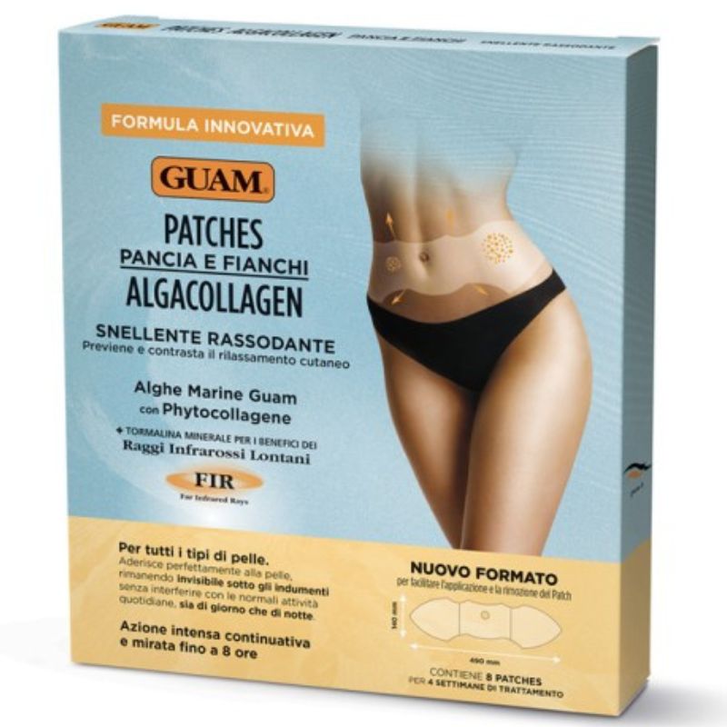 Guam Patches Pancia e Fianchi Algacollagen Fir 1 Confezione Da 8 Cerotti