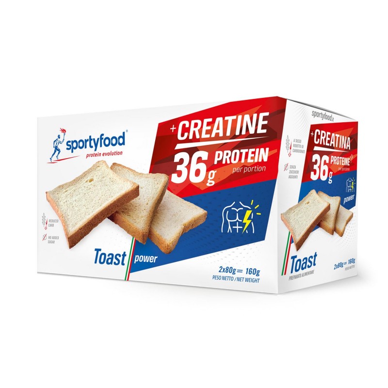 SPORTYFOOD TOAST POWER 2X80 GRAMMI