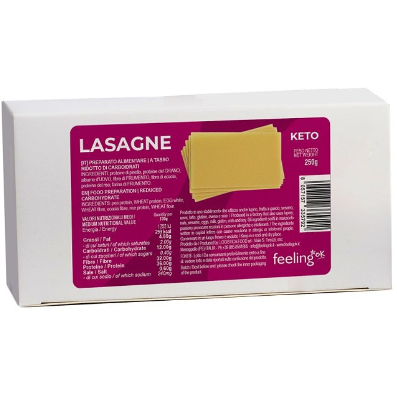 Feeling Ok Lasagne +Protein 250 Grammi