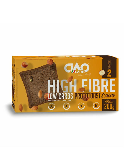 CIAOCARB STAGE 2 PROTOTOAST CACAO 4 CONFEZIONI DA 50 GRAMMI