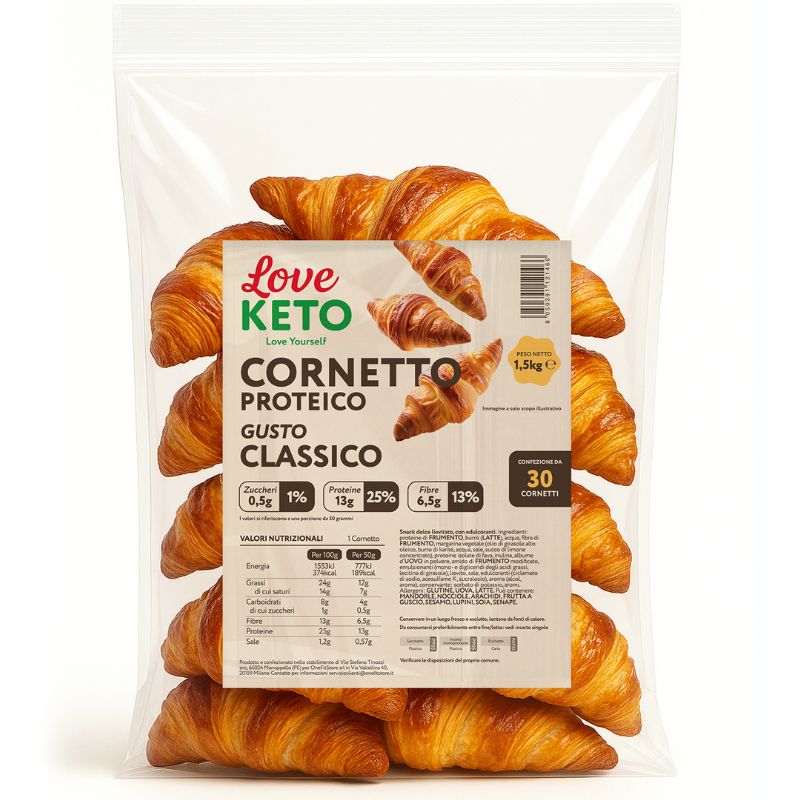 Love Keto Cornetto Croissant Classico 50 Grammi