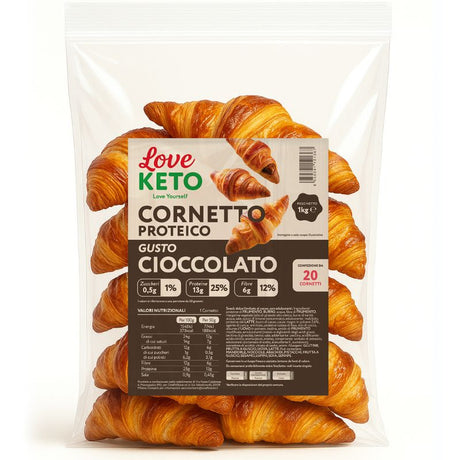 Love Keto Cornetto Croissant Ripieno Al Cioccolato 50 Grammi