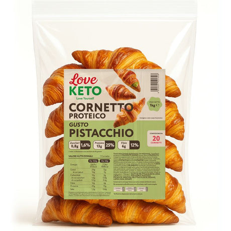 Love Keto Cornetto Croissant Ripieno Al Pistacchio 50 Grammi